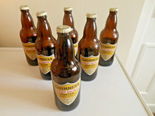 6 EMPTY GUINNESS WEST INDIAN PORTER BOTTLES -BEER MAKING BREWING SIZE 500ml EACH