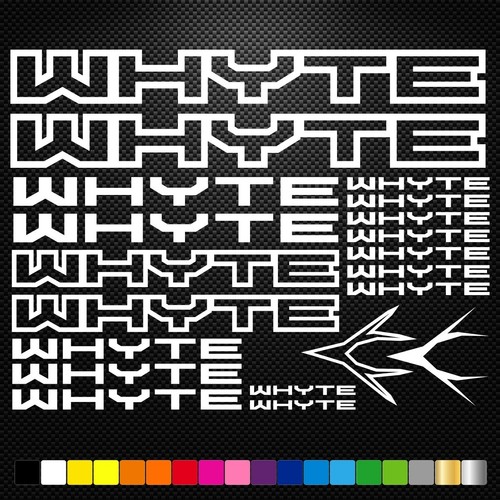 Whyte vinyl decals - whyte, 20