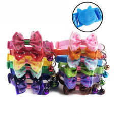 Safety cat/ pet Break-away Quick Release Safe Collar Bowknot Bow Bell Tie Cat UK