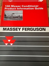Original Massey Ferguson 100 Mower Condition Production Information Guide - 1995
