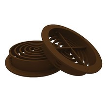10 x Brown Plastic 70mm Round