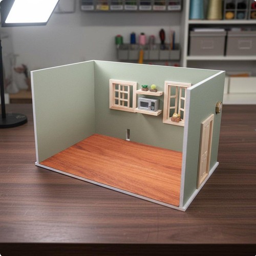 Children play house miniature - play,