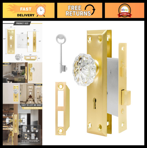 Vintage crystal glass door - glass,