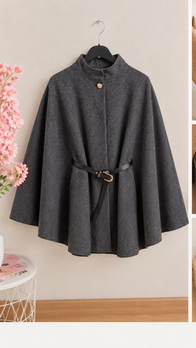 Ladies poncho cape winter - ladies,