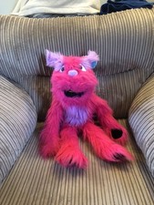 The Puppet Company Furry Pink Monster Full Body 22" Hand Puppet Soft Toy Plush
