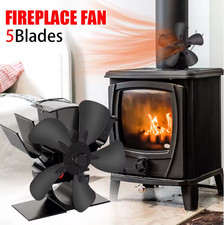 Mini Stove Fan 6-Blade Heat Powered Fireplace Fan Quiet Eco Blower Log Wood Burn