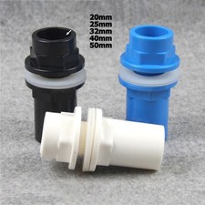 20-50mm PVC Fish Tank Hose Waste Inlet Outlet Water Pipe Fitting Joint Connector