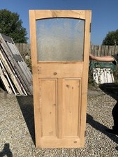 XGL 05 ( 29 3/4 X 76 3/4) Old  External Reclaimed  Door w/ Original Glass