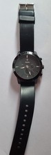Fossil Watch,Black Face+Strap, Model FS4619, Face Dia 45mm, Depth 11mm