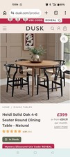 Dusk Heidi Solid Oak 4-6