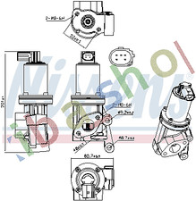 EGR VALVE FITS HYUNDAI ACCENT IV ELANTRA IV ELANTRA V I20 I I20 II I30 IX20
