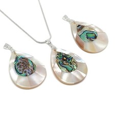 Abalone Necklace Paua Teardrop
