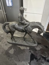 DONALDSON Resin Sculpture Horse & Jockey E/1500