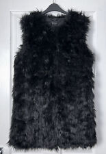 BNWT TOPSHOP BLACK SHAGGY FAUX