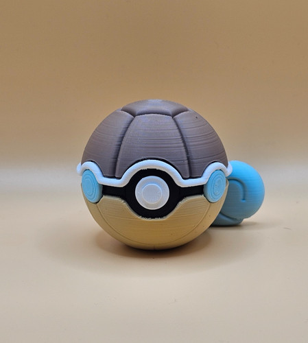 Squirtle pokeball printed - pokeball, 3d