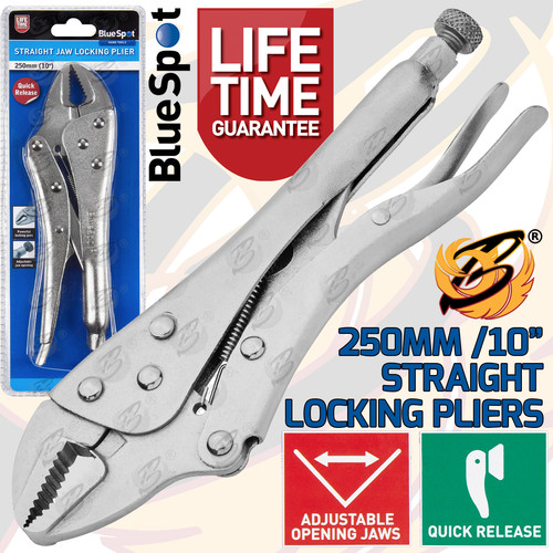 Locking pliers straight - pliers, 10"