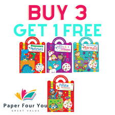 Colouring Sticker Bag Book - Kids Colour In Children Activity Boys Girls Crafts