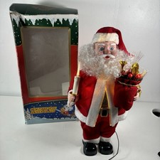 Vintage 1990s Large Fibre Optic Santa 50cm / 19” - Boxed - Tested & Working
