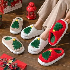 Christmas Tree Slippers for