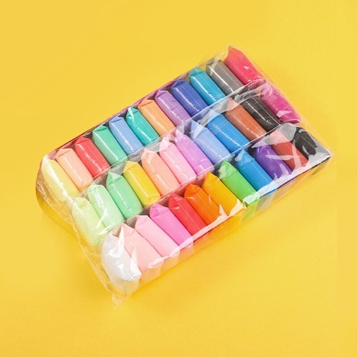 Colours air dry clay kit - 12-36,