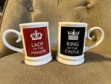 Fun Mug Gift Set: Lady of the Manor & King of the Castle His/Hers  