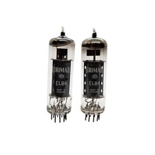 EL84 BRIMAR UK NOS MATCHED PAIR VALVE TUBE (LC68)