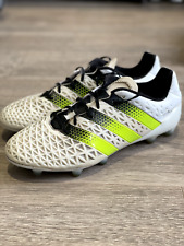 Adidas ACE Prime 16.1 FOOTBALL BOOTS White (Size 6.5) VINTAGE Used 2015 RARE