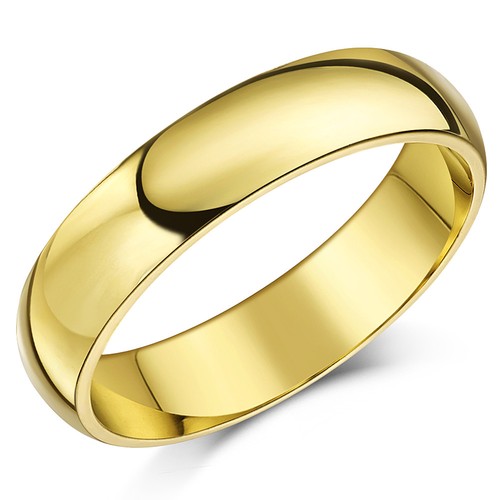 18ct yellow gold ring - gold, court