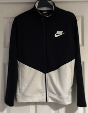 Nike Boys Tracksuit Top Size L 147-158cm Black/White