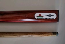 Steve Davis snooker cue by Peradon &Fletcher good condition signed soft case 