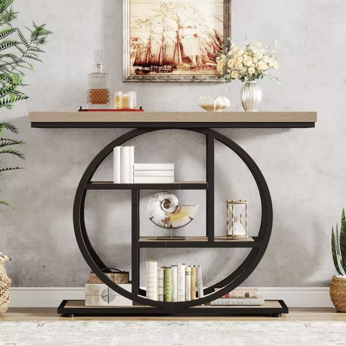 Industrial console table 105cm - industrial,