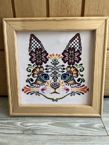 Cat needlepoint tapestry - cat,