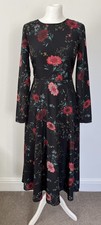 Hobbs Black Multi Floral Long
