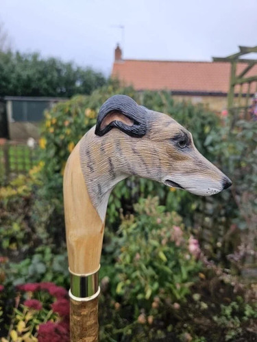 Lurcher dog design - lurcher, wooden