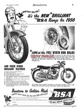 Original 1954 Advert BSA 650cc Golden Flash & Bantam Motorcycle #2 Print Ad 731B