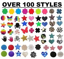 self adhesive nipple covers breast pasties festival fancy dress red back heart