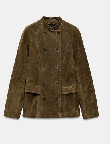 Fitted 100 leather suede - fitted, 100%