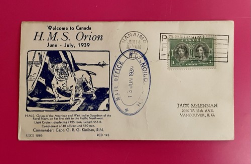 Canada 1937 hms orion - canada,