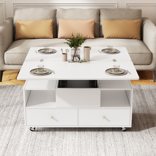 Extendable coffee table with - extendable, 2