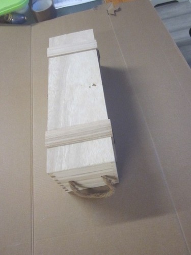 Wooden wine box - wooden, bottle