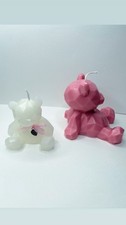 Teddy Bear Shaped Candle Scented In Any Colours And Fragrance handmade custom