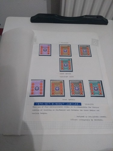 Vincent stamps depicting - st,