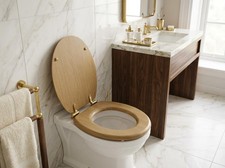 Soft close wooden - close, toilet