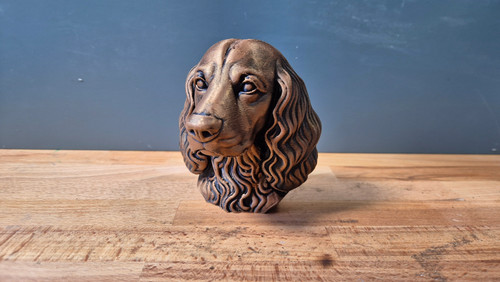 Field spaniel bust - field,