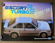 ORIGINAL FORD ESCORT RS WHITEHOT MK1 DEALER POSTER SVE PART BROCHURE 500 ENGINE
