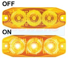 12v/24v LED Low Profile AMBER REAR INDICATOR Light Lamp Kit Car E-Approved SVA