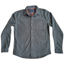 Nomad Mens Thick Flannel Dark Green Shirt - Size L