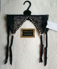 NEW EX M*S  LACE SUSPENDER BELT SIZE 10 in BLACK MIX