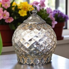 Silver Moroccan Glass Lantern