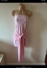 Pink Slinky Dress  Size 8 Pretty Little Thing. New No Tags